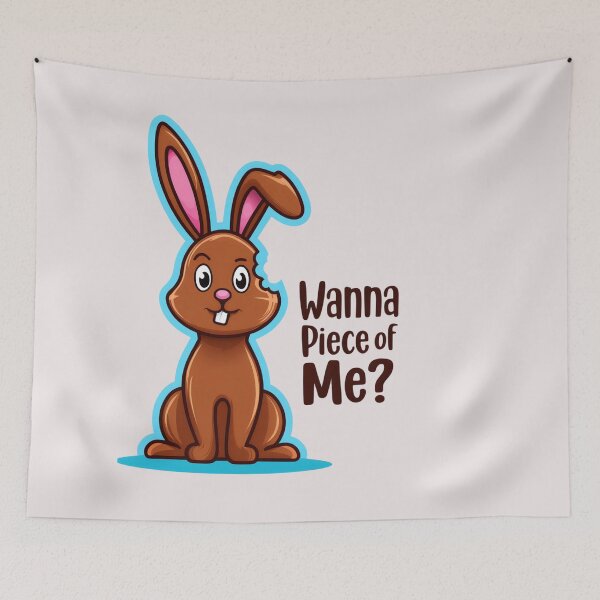Item preview, Wanna Piece of Me Easter Bunny – Funny Easter Pun Rabbit Design designed and sold by Clairenity Studio.