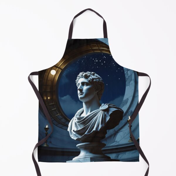 Item preview, Marble Philosopher Under the Night Sky — Romantic Astronomy Art designed and sold by semenol.