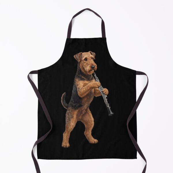 Item preview, Airedale Terrier Playing Oboe Player Oboist Dog Lover designed and sold by DoodleTortle.