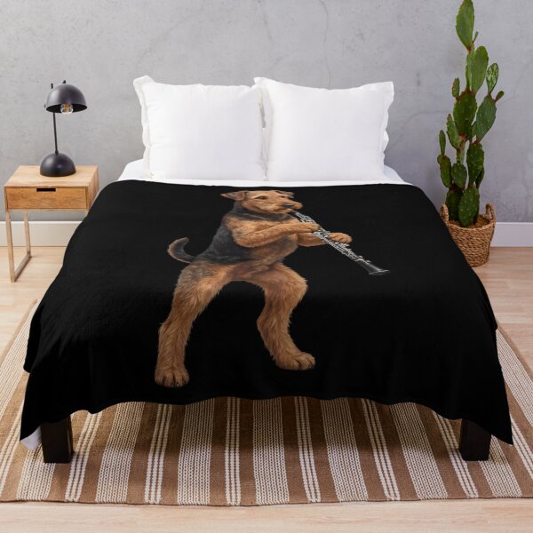 Item preview, Airedale Terrier Playing Oboe Player Oboist Dog Lover designed and sold by DoodleTortle.