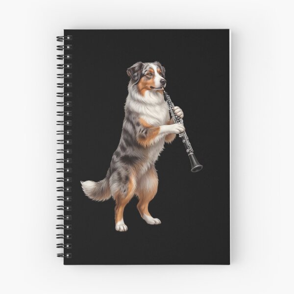 Item preview, Australian Shepherd Playing Oboe Player Oboist Dog Lover designed and sold by DoodleTortle.