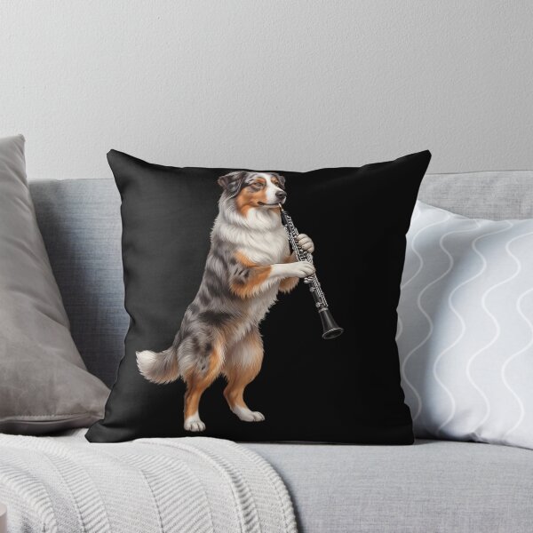 Item preview, Australian Shepherd Playing Oboe Player Oboist Dog Lover designed and sold by DoodleTortle.