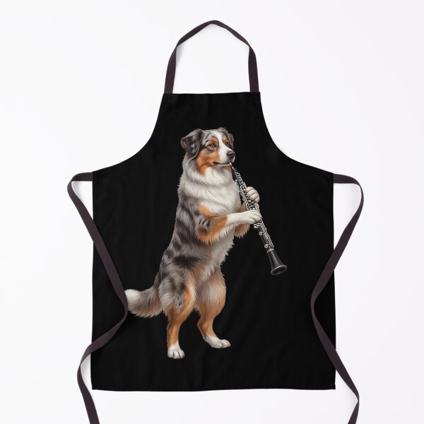 Item preview, Australian Shepherd Playing Oboe Player Oboist Dog Lover designed and sold by DoodleTortle.