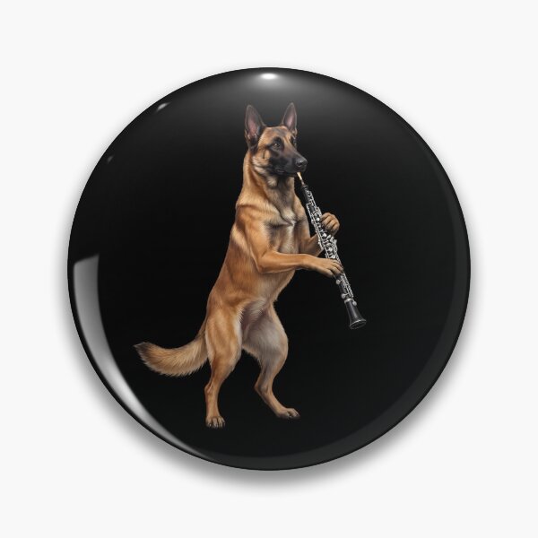 Item preview, Belgian Malinois Playing Oboe Player Oboist Dog Lover designed and sold by DoodleTortle.