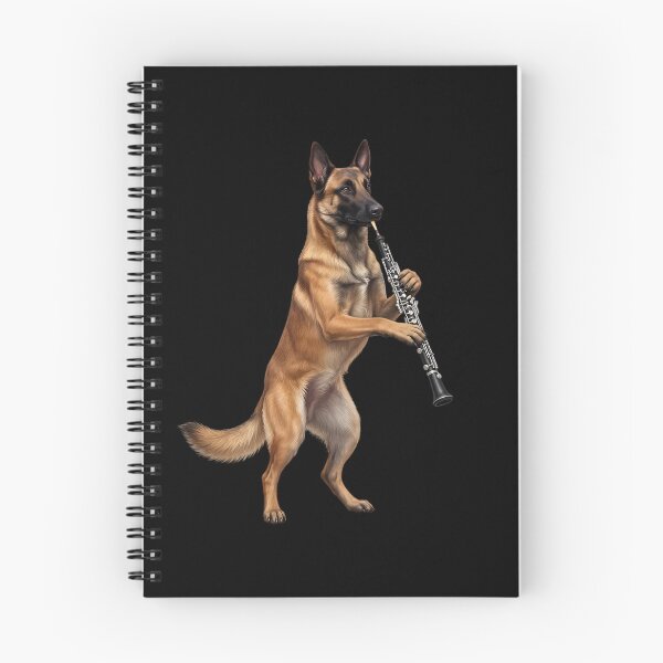 Item preview, Belgian Malinois Playing Oboe Player Oboist Dog Lover designed and sold by DoodleTortle.