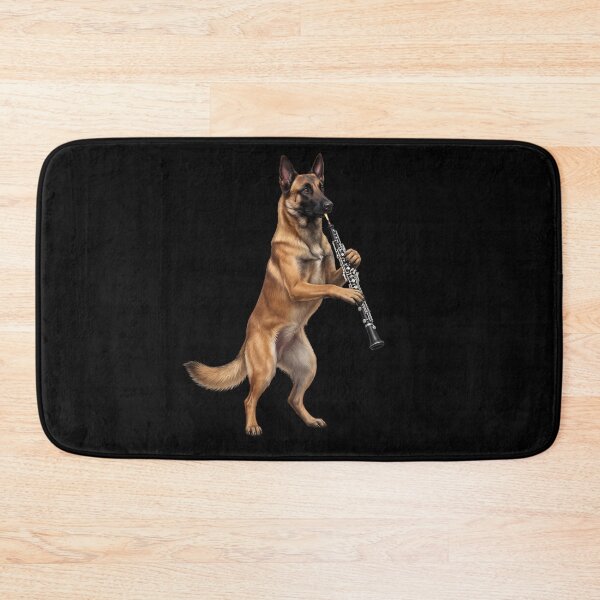 Item preview, Belgian Malinois Playing Oboe Player Oboist Dog Lover designed and sold by DoodleTortle.