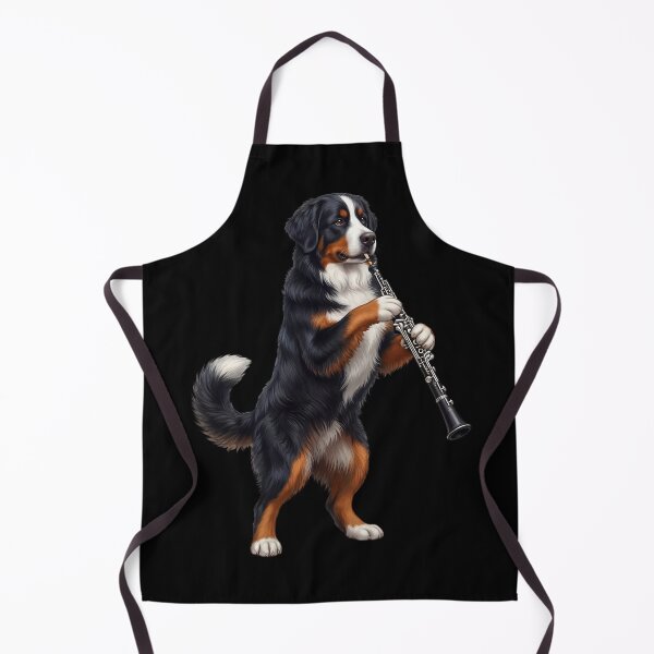 Item preview, Bernese Mountain Dog Playing Oboe Player Oboist Dog Lover designed and sold by DoodleTortle.