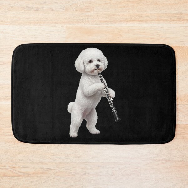 Item preview, Bichon Frise Playing Oboe Player Oboist Dog Lover designed and sold by DoodleTortle.