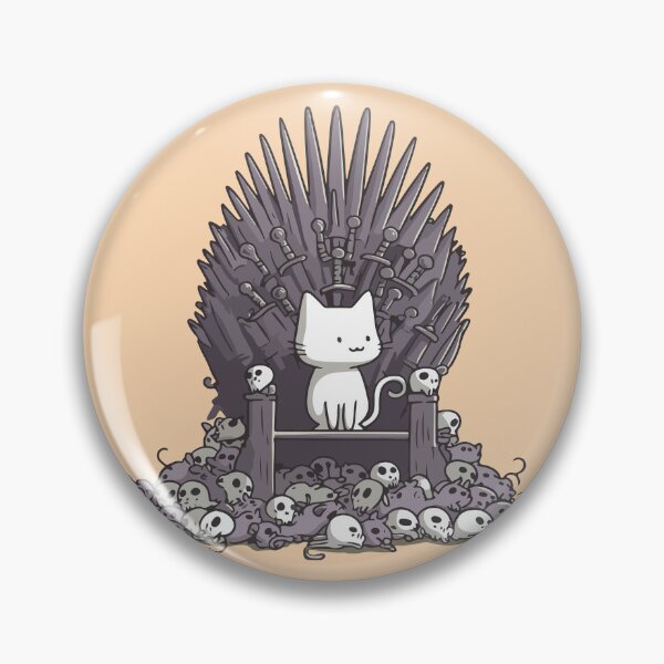 Item preview, Cat on the Iron Throne designed and sold by Soft Mayhem Studio.