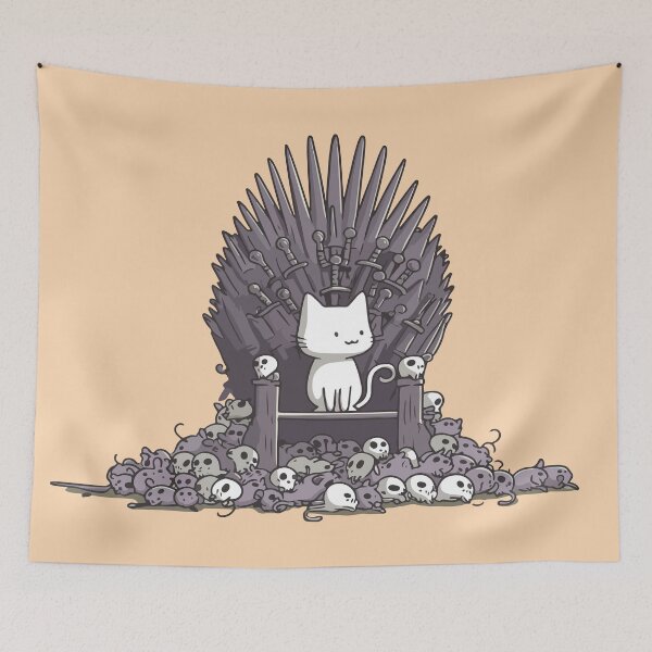 Item preview, Cat on the Iron Throne designed and sold by Soft Mayhem Studio.