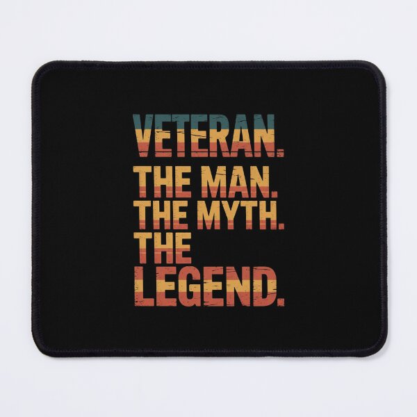 Item preview, Veteran. The Man. The Myth. The Legend. Military Soldier Armed Forces Service Member Gift designed and sold by CORJIDOG-ART.