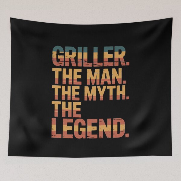 Item preview, Griller The Man The Myth The Legend Barbecue Pitmaster Dad designed and sold by CORJIDOG-ART.