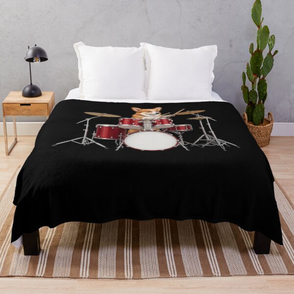 Item preview, Corgi Playing Drum Kit Drummer Dog Lover designed and sold by TerryConnells.