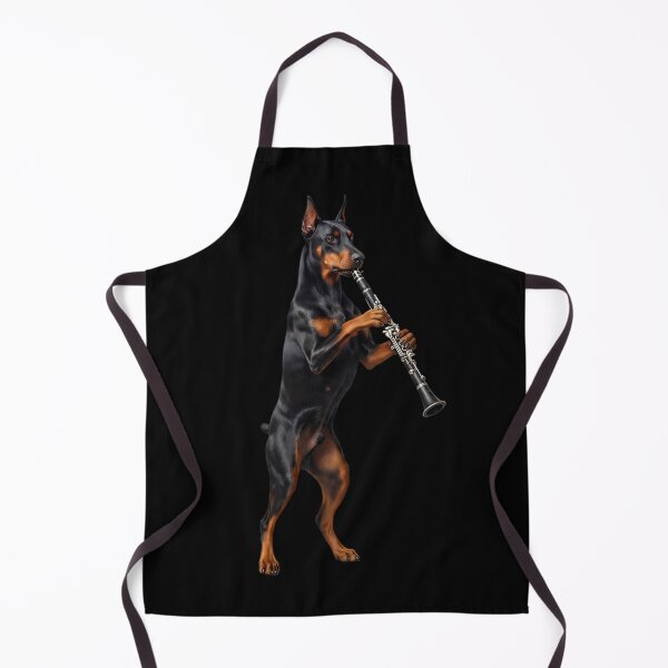 Item preview, Doberman Pinscher Playing Clarinet Player Clarinetist Dog Lover designed and sold by TerryConnells.