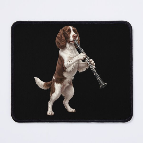 Item preview, English Springer Spaniel Playing Clarinet Player Clarinetist Dog Lover designed and sold by TerryConnells.