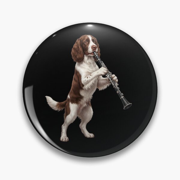 Item preview, English Springer Spaniel Playing Clarinet Player Clarinetist Dog Lover designed and sold by TerryConnells.