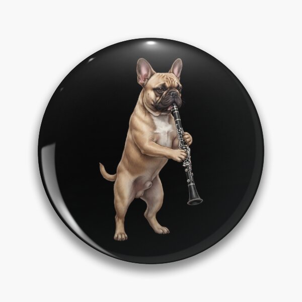 Item preview, French Bulldog Playing Clarinet Player Clarinetist Dog Lover designed and sold by TerryConnells.