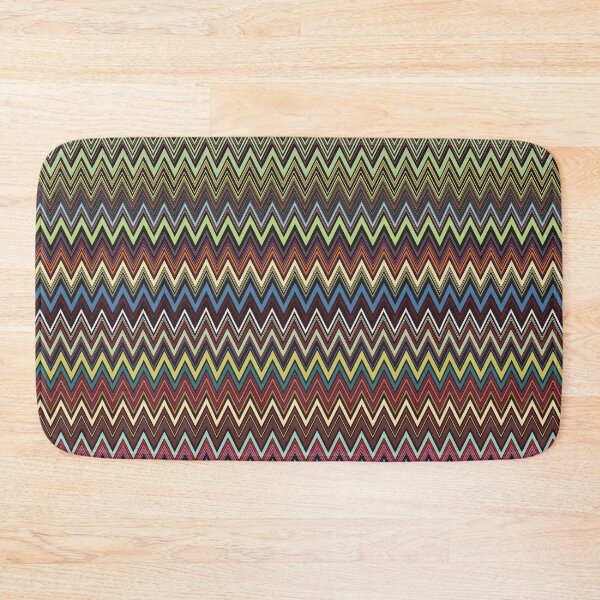Item preview, Missoni men's textile vector seamless repeat pattern 70s mid century designed and sold by Retro Street Studios.