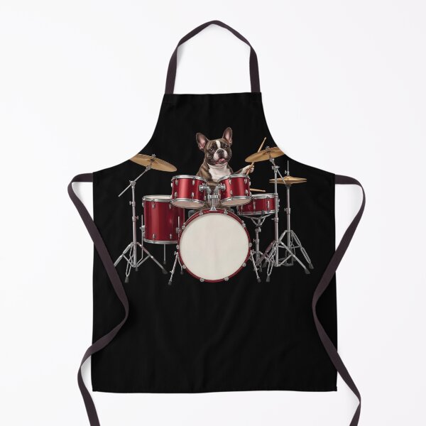 Item preview, French Bulldog Playing Drum Kit Drummer Dog Lover designed and sold by TerryConnells.
