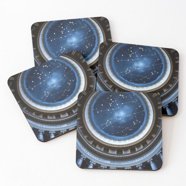 Item preview, Constellation Fresco Dome — Classical Astronomy Dark Academia Print designed and sold by semenol.