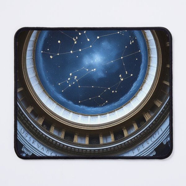 Item preview, Constellation Fresco Dome — Classical Astronomy Dark Academia Print designed and sold by semenol.