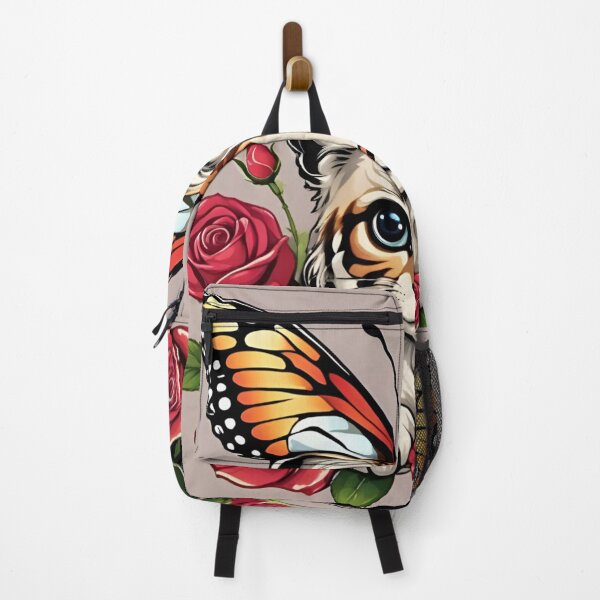Item preview, Butterfly Crowned Kitten Among Crimson Roses designed and sold by CASASIS_MERCH.
