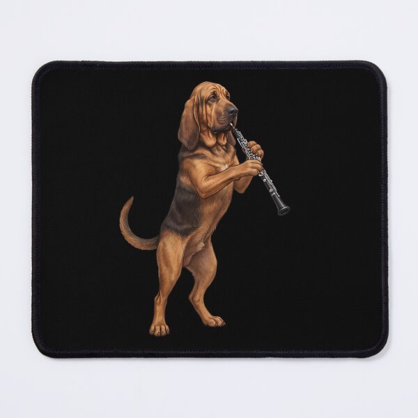 Item preview, Bloodhound Playing Oboe Player Oboist Dog Lover designed and sold by DoodleTortle.