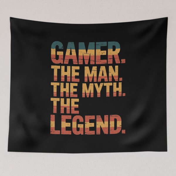 Item preview, Gamer. The Man. The Myth. The Legend. Gaming Male Player designed and sold by CORJIDOG-ART.