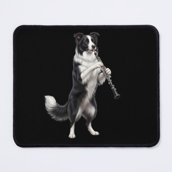 Item preview, Border Collie Playing Oboe Player Oboist Dog Lover designed and sold by DoodleTortle.