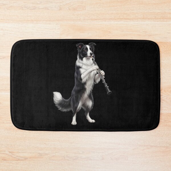 Item preview, Border Collie Playing Oboe Player Oboist Dog Lover designed and sold by DoodleTortle.