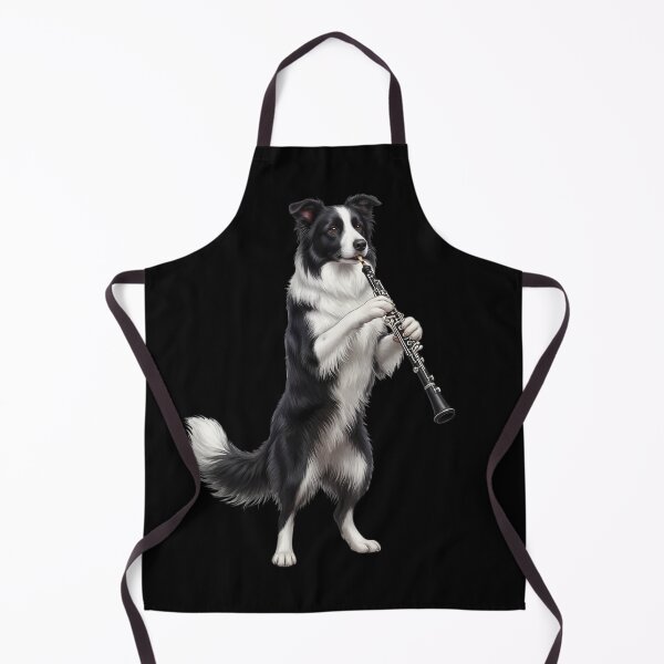 Item preview, Border Collie Playing Oboe Player Oboist Dog Lover designed and sold by DoodleTortle.