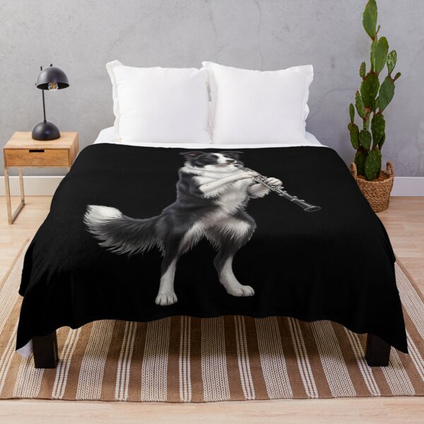 Item preview, Border Collie Playing Oboe Player Oboist Dog Lover designed and sold by DoodleTortle.
