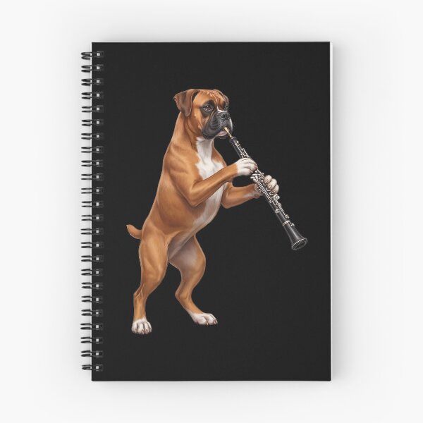 Item preview, Boxer Dog Playing Oboe Player Oboist Dog Lover designed and sold by DoodleTortle.