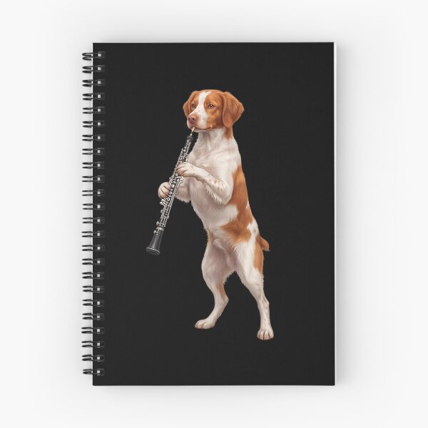 Item preview, Brittany Playing Oboe Player Oboist Dog Lover designed and sold by DoodleTortle.