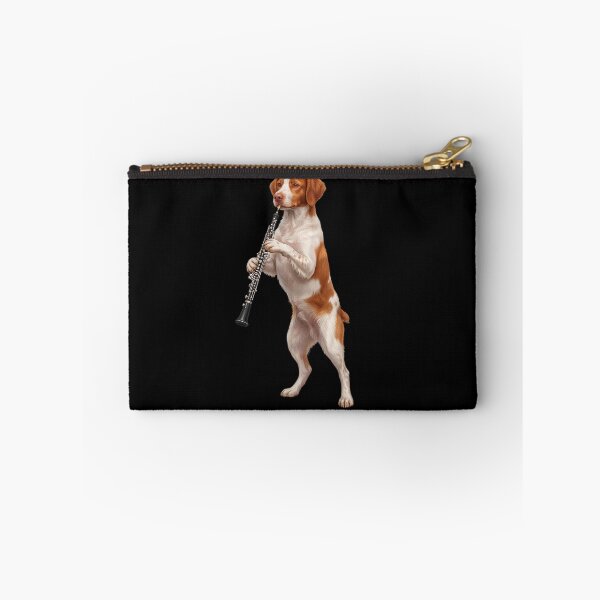 Item preview, Brittany Playing Oboe Player Oboist Dog Lover designed and sold by DoodleTortle.