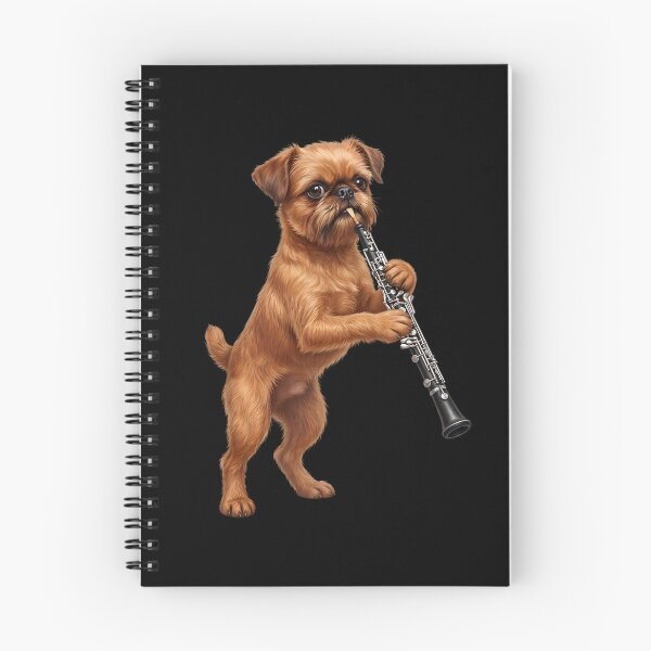 Item preview, Brussels Griffon Playing Oboe Player Oboist Dog Lover designed and sold by DoodleTortle.