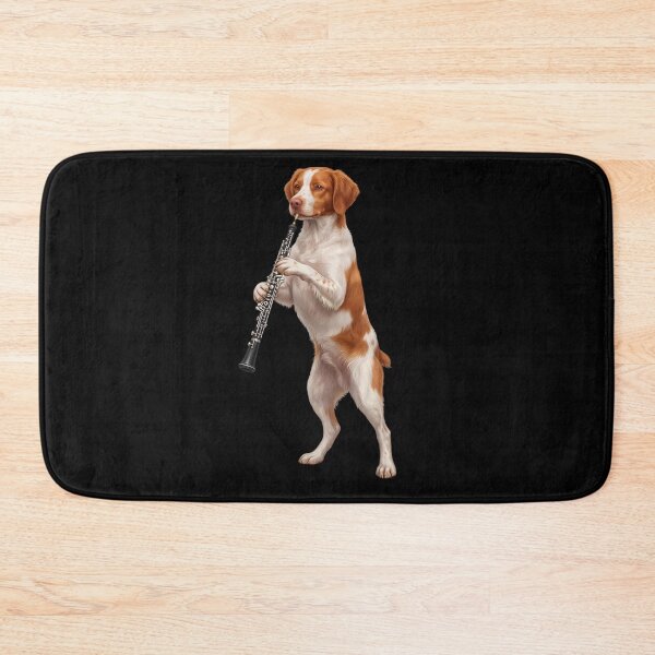 Item preview, Brittany Playing Oboe Player Oboist Dog Lover designed and sold by DoodleTortle.