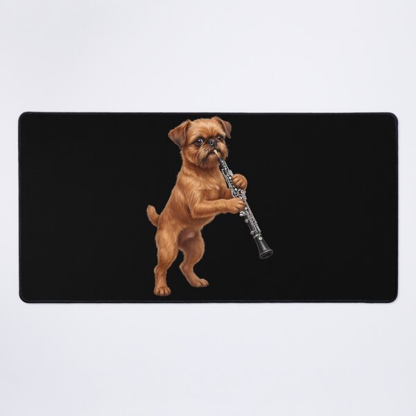Item preview, Brussels Griffon Playing Oboe Player Oboist Dog Lover designed and sold by DoodleTortle.