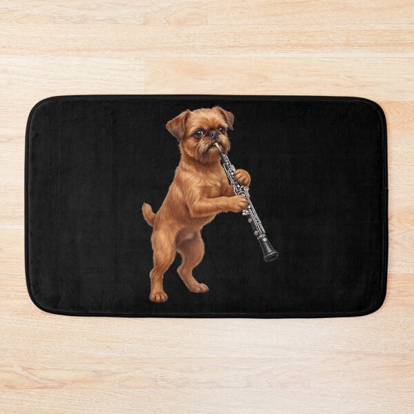 Item preview, Brussels Griffon Playing Oboe Player Oboist Dog Lover designed and sold by DoodleTortle.