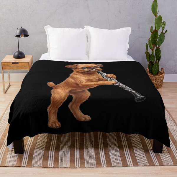 Item preview, Brussels Griffon Playing Oboe Player Oboist Dog Lover designed and sold by DoodleTortle.