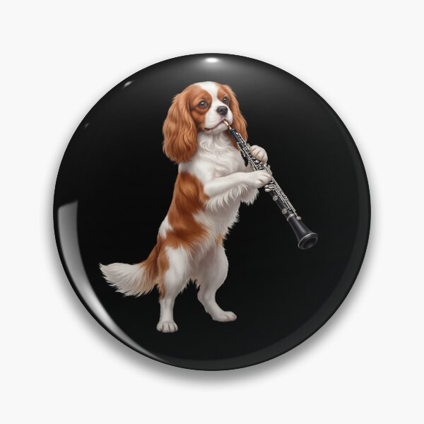 Item preview, Cavalier King Charles Spaniel Playing Oboe Player Oboist Dog Lover designed and sold by DoodleTortle.