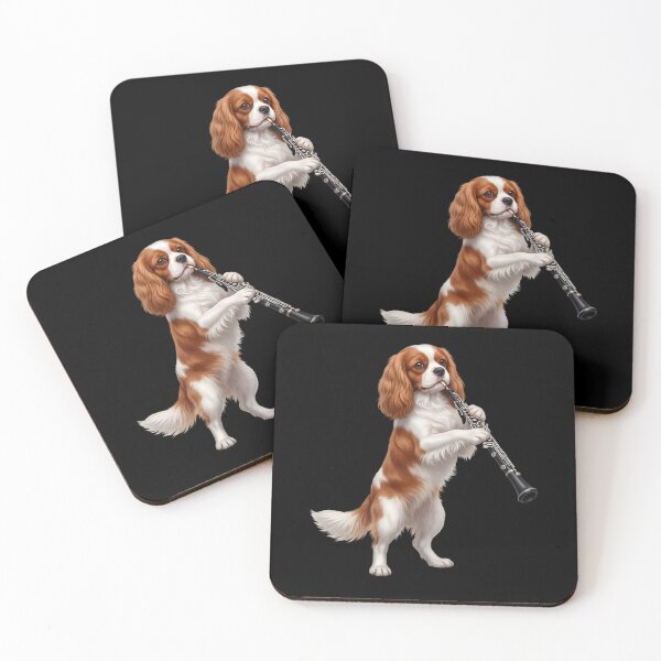 Item preview, Cavalier King Charles Spaniel Playing Oboe Player Oboist Dog Lover designed and sold by DoodleTortle.