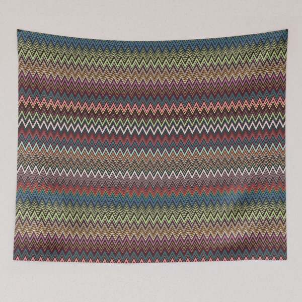 Item preview, Missoni men's textile vector seamless repeat pattern retro colors designed and sold by Retro Street Studios.