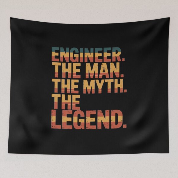 Item preview, Engineer The Man The Myth The Legend Engineering Profession Gift designed and sold by CORJIDOG-ART.