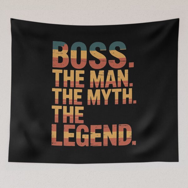 Item preview, Boss. The Man. The Myth. The Legend. Manager Leadership Gift Men designed and sold by CORJIDOG-ART.