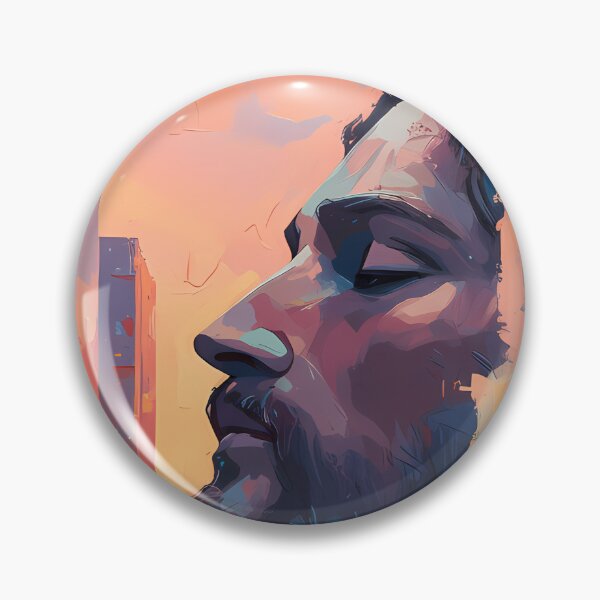 Item preview, Cityscape with a Face and Text designed and sold by karybaquetu10.