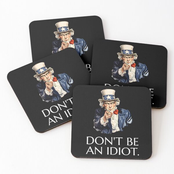 Item preview, Uncle Sam says Don't Be an Idiot designed and sold by The Sporty Nerd.