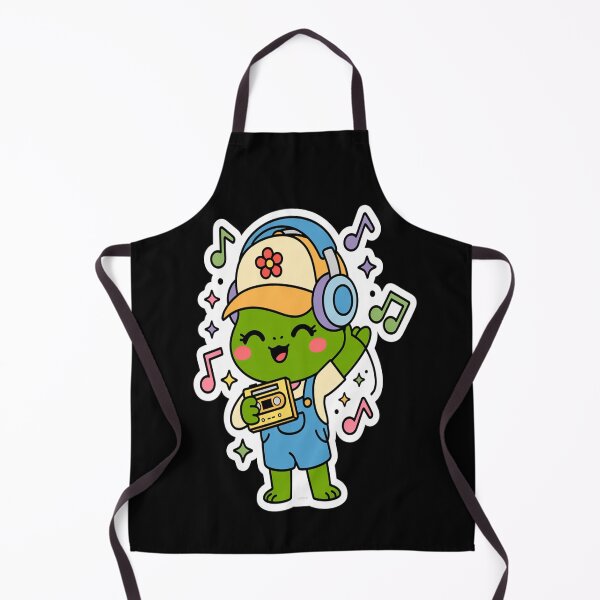 Item preview, Cute Retro Frog Listening to Music - 90s Mixtape Vibes designed and sold by TeresaEngland.