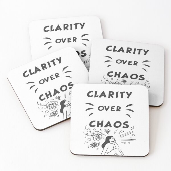 Item preview, Clarity Over Chaos Illustration designed and sold by karybaquetu10.