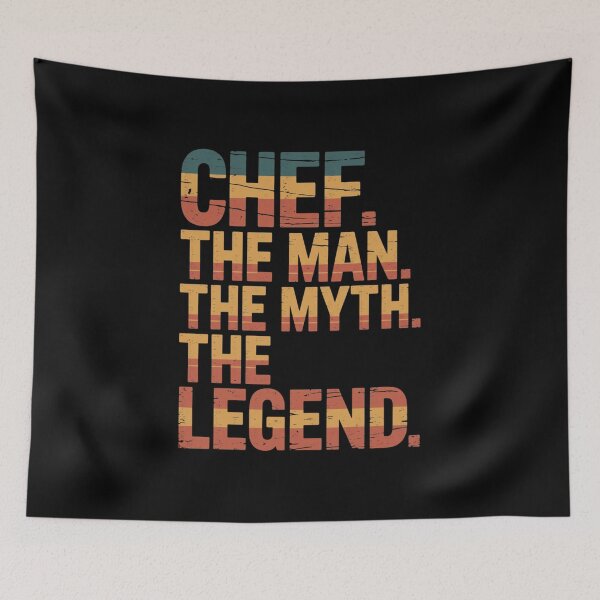 Item preview, Chef The Man The Myth The Legend Culinary Cook Professional designed and sold by CORJIDOG-ART.